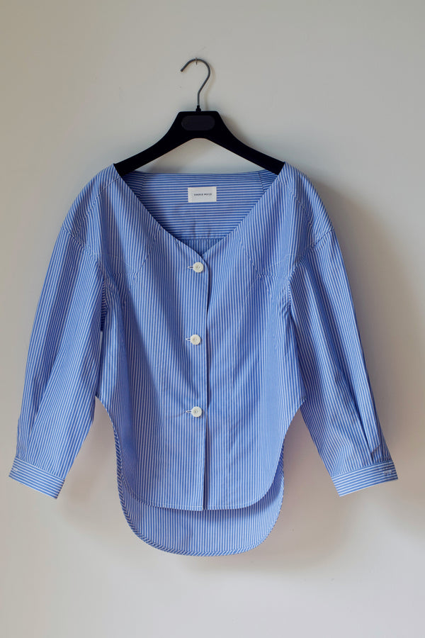 SAMPLE: Shirt No. 25 (Denim Blue Stripe)